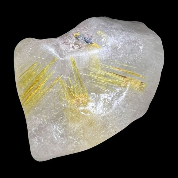 Golden Rutilated Quartz Crystal Freeform (#4) - Picture 13 of 13